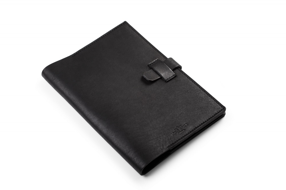 Черная обложка для дневника из натуральной кожи Рамме купить